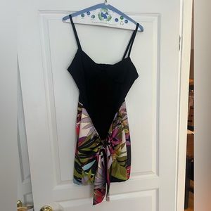 Zara Tropical Dress with silk bottom